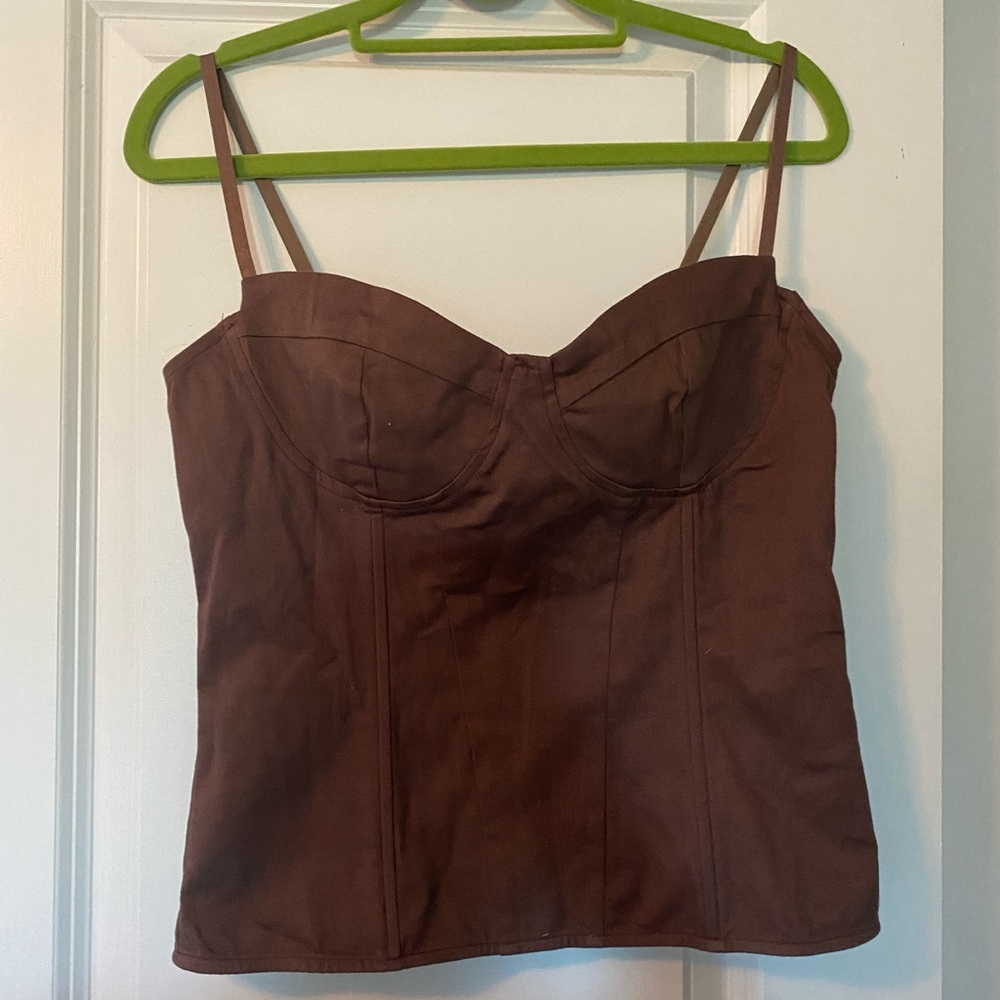 Princess Polly brown corset “Everson” style